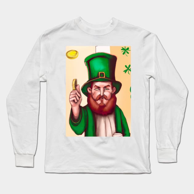 St Patrick Painting Long Sleeve T-Shirt by Eternal Experience